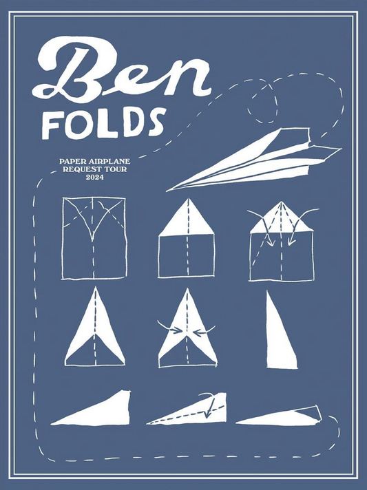Ben Folds poster - Paper Airplane Request Tour 2024