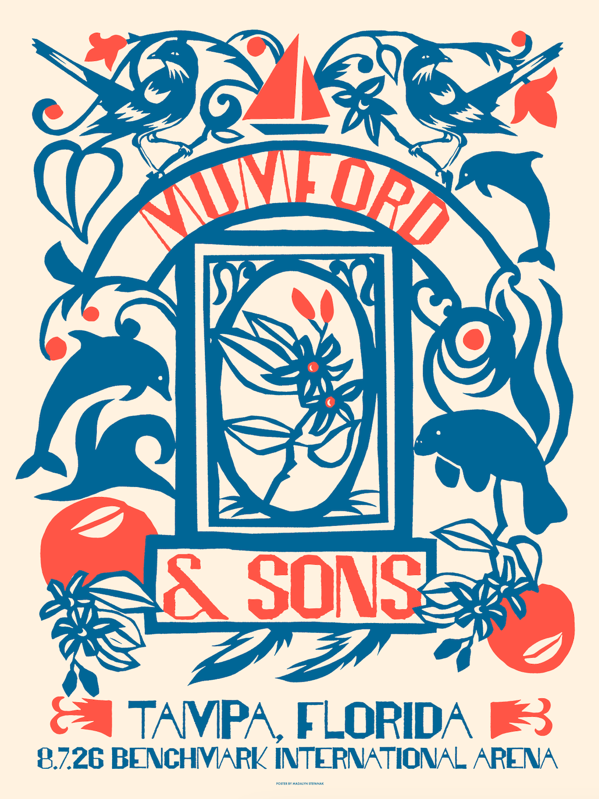 Mumford & Sons poster - Tampa, FL 2026