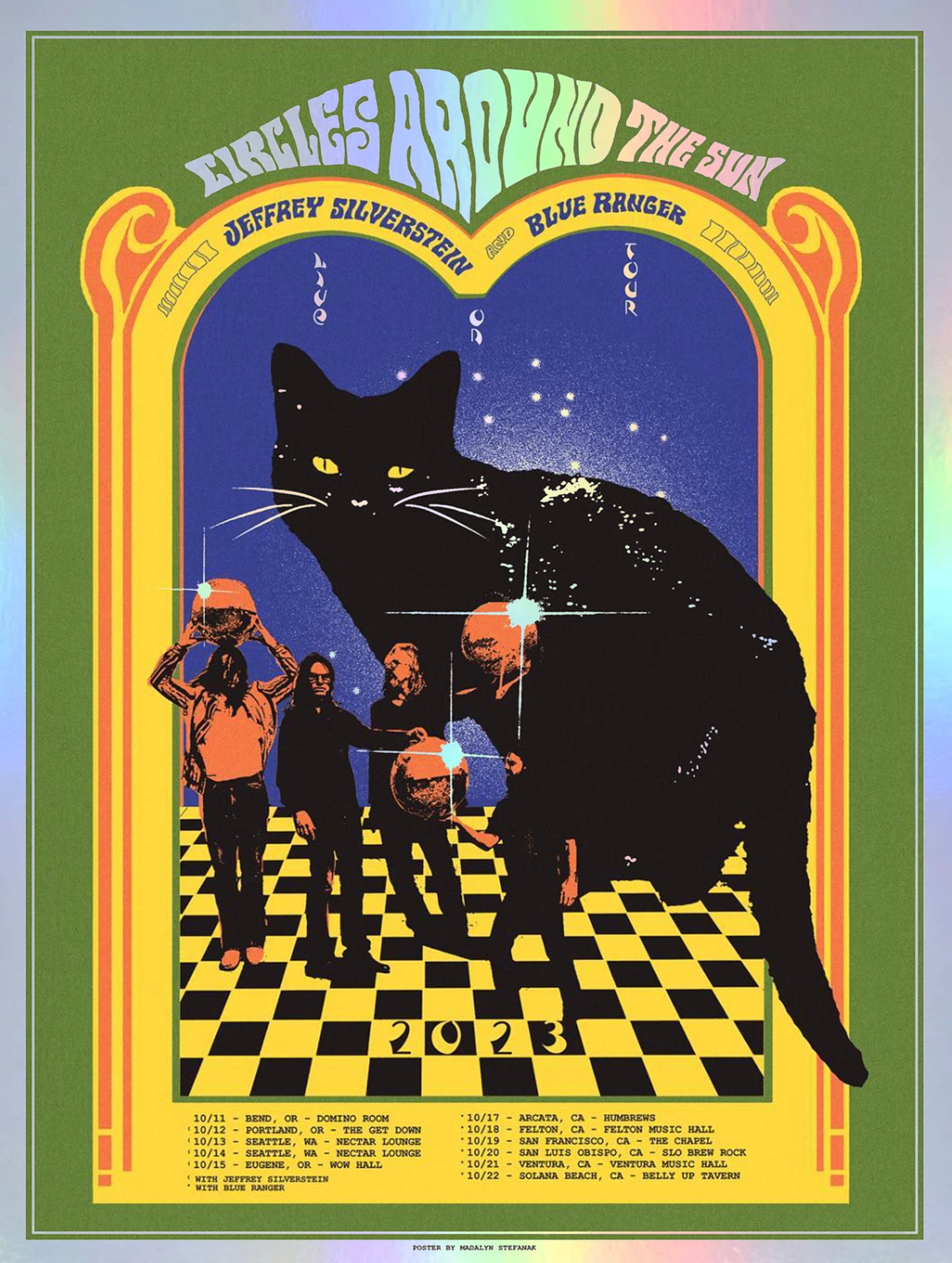 FOIL - Circles Around The Sun Oct. '23 tour poster