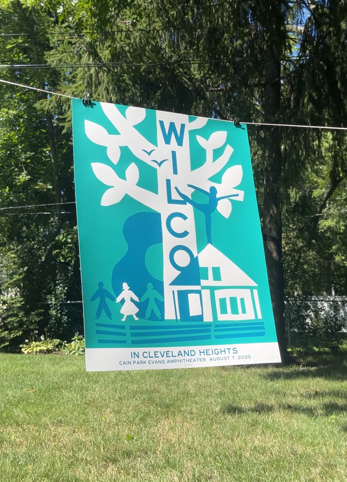 Wilco poster - Cleveland Heights, OH 2025