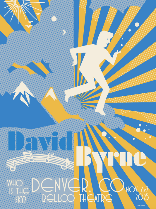 David Byrne poster - Denver, CO 2025