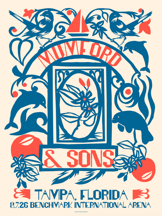 Mumford & Sons poster - Tampa, FL 2026