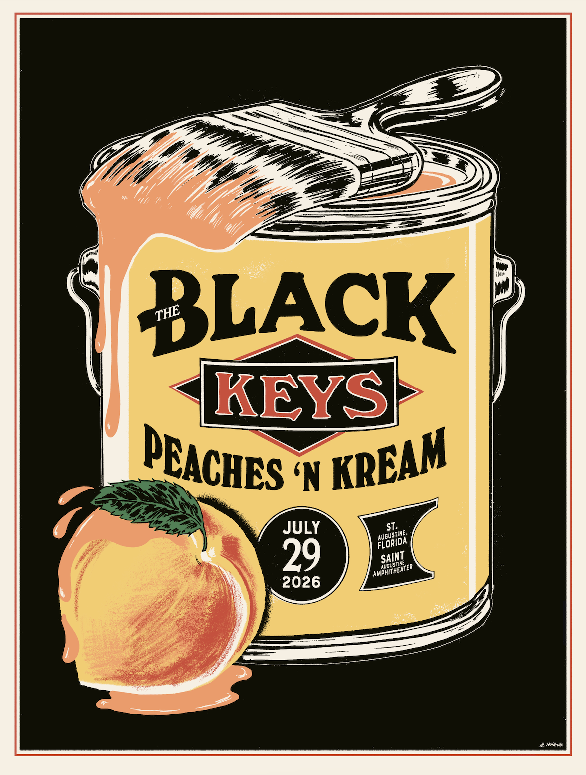 The Black Keys poster - St. Augustine, FL 2026